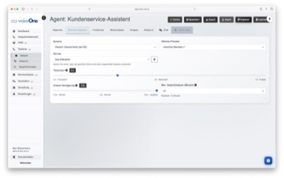 Assistenten Konfiguration