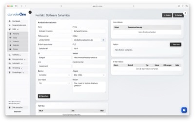 Kontakt-Detailansicht